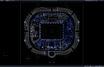 denah stadion 4 lantai