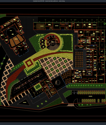 Download Denah Tata Letak Auditorium DWG AutoCAD denah tata letak auditorium