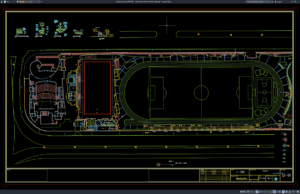 Download Denah Tata Letak Kompleks Olahraga DWG AutoCAD denah tata letak kompleks olahraga