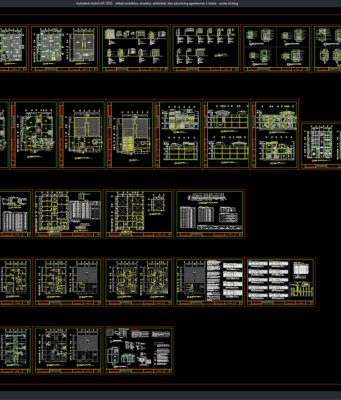 Download Detail Arsitektur, Struktur, Elektrikal, dan Plumbing Apartemen 3 Lantai DWG AutoCAD detail arsitektur, struktur, elektrikal, dan plumbing apartemen 3 lantai