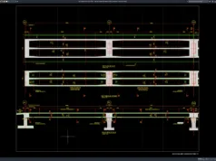 Download Detail Denah dan Elevasi Deck Jembatan DWG AutoCAD detail denah dan elevasi deck jembatan
