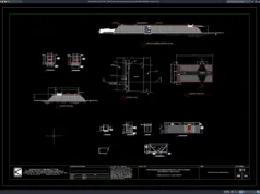 Download Detail Denah dan Potongan Bangunan Pelimpah (Spillway) DWG AutoCAD detail denah dan potongan bangunan pelimpah (spillway)