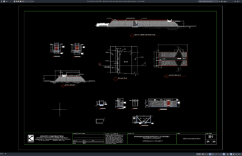 Download Detail Denah dan Potongan Bangunan Pelimpah (Spillway) DWG AutoCAD detail denah dan potongan bangunan pelimpah (spillway)