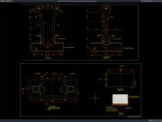 detail dimensi dan penampang pier jembatan