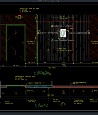 Download Detail Finishing Dinding DWG AutoCAD detail finishing dinding