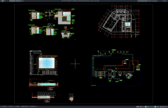 Download Detail Fitting, Plumbing, dan Elektrikal Kolam Renang DWG AutoCAD detail fitting, plumbing, dan elektrikal kolam renang