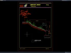 Download Detail Lereng Hijau DWG AutoCAD detail lereng hijau