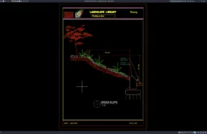 Download Detail Lereng Hijau DWG AutoCAD detail lereng hijau