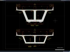Download Detail Penampang Jembatan DWG AutoCAD detail penampang jembatan