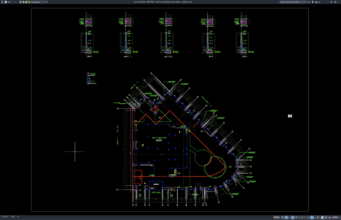 Download Detail Penulangan Pagar Batas DWG AutoCAD detail penulangan pagar batas