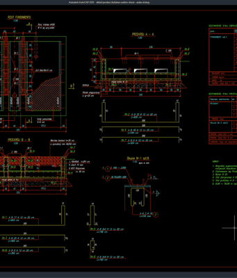 Download Detail Pondasi Dudukan Reaktor Shunt DWG AutoCAD detail pondasi dudukan reaktor shunt