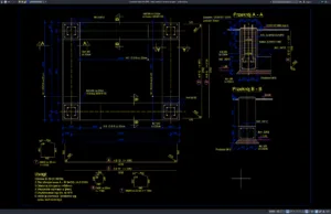 Download Detail Pondasi Siemens COMPASS DWG AutoCAD detail pondasi siemens compass