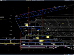 Download Detail Potongan Struktur Baja Stadion Bagian 1 DWG AutoCAD detail potongan struktur baja stadion bagian 1