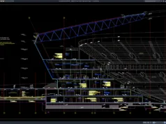 Download Detail Potongan Struktur Baja Stadion Bagian 1 DWG AutoCAD detail potongan struktur baja stadion bagian 1
