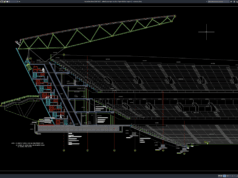 Download Detail Potongan Struktur Baja Stadion Bagian 2 DWG AutoCAD detail potongan struktur baja stadion bagian 2