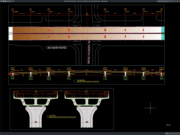 Download Detail Profil Vertikal dan Penampang Jembatan DWG AutoCAD detail profil vertikal dan penampang jembatan