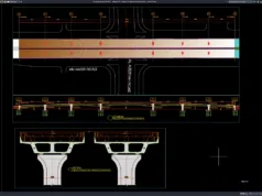 detail profil vertikal dan penampang jembatan
