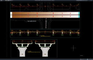 Download Detail Profil Vertikal dan Penampang Jembatan DWG AutoCAD detail profil vertikal dan penampang jembatan