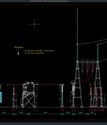 Download Detail Skema Switchyard Tegangan Tinggi DWG AutoCAD detail skema switchyard tegangan tinggi