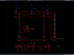 detail struktur penyangga isolator