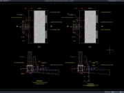 Download Detail Struktur Tiang Lampu di Atas Jembatan DWG AutoCAD detail struktur tiang lampu di atas jembatan
