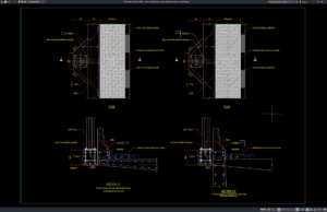Download Detail Struktur Tiang Lampu di Atas Jembatan DWG AutoCAD detail struktur tiang lampu di atas jembatan