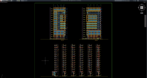 detail tampak curtain wall