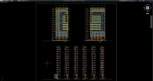detail tampak curtain wall