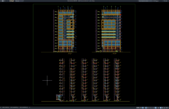 Download Detail Tampak Curtain Wall DWG AutoCAD detail tampak curtain wall