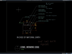 Download Detail Tepi Pembatas Rumput Beton DWG AutoCAD detail tepi pembatas rumput beton