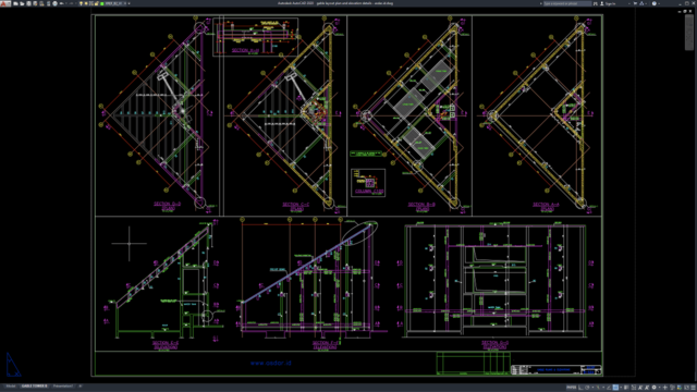 gable layout plan and elevation details gable layout plan and elevation details