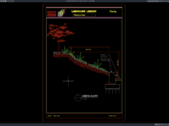 Download Green Slope Details DWG AutoCAD green slope details