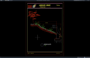 Download Green Slope Details DWG AutoCAD green slope details