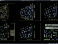 Download Hospital Reinforcement Layout Plan DWG AutoCAD hospital reinforcement layout plan