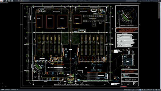 industrial plant project layout plan and details