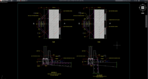 light pole over bridge structure details