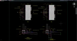 light pole over bridge structure details