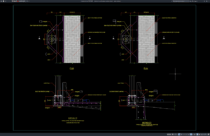 light pole over bridge structure details