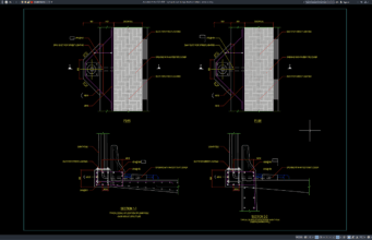 light pole over bridge structure details