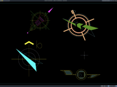 north arrow symbols blocks
