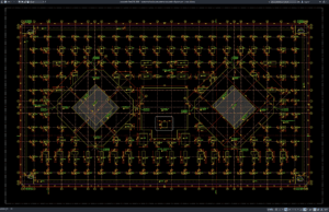 Download Residential Building Foundation Excavation Layout Plan DWG AutoCAD residential building foundation excavation layout plan