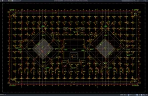 Download Residential Building Foundation Excavation Layout Plan DWG AutoCAD residential building foundation excavation layout plan