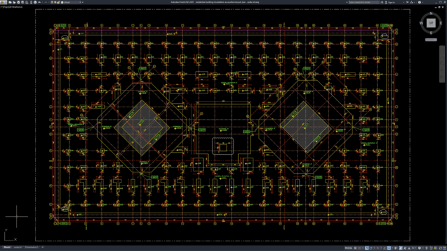 residential building foundation excavation layout plan residential building foundation excavation layout plan