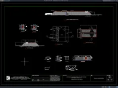 Download Spillway Plan and Section Details DWG AutoCAD spillway plan and section details