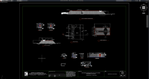 spillway plan and section details
