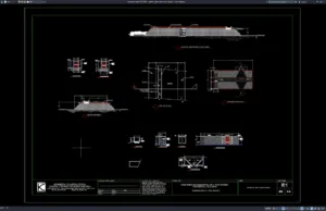 Download Spillway Plan and Section Details DWG AutoCAD spillway plan and section details