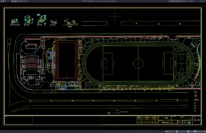Download Sports Complex Layout Plan DWG AutoCAD sports complex layout plan