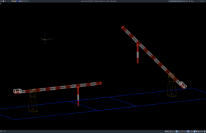 3d double safety barrier model