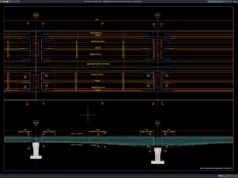 Download Bridge Deck Reinforcement Plan and Elevation DWG AutoCAD bridge deck reinforcement plan and elevation