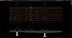 bridge deck reinforcement plan and elevation